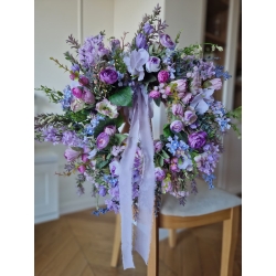 Wianek na drzwi "Lawenda w Pudrze" 50 cm